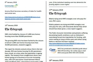 MCC Care Newsletter edition #08 – Feb 2018