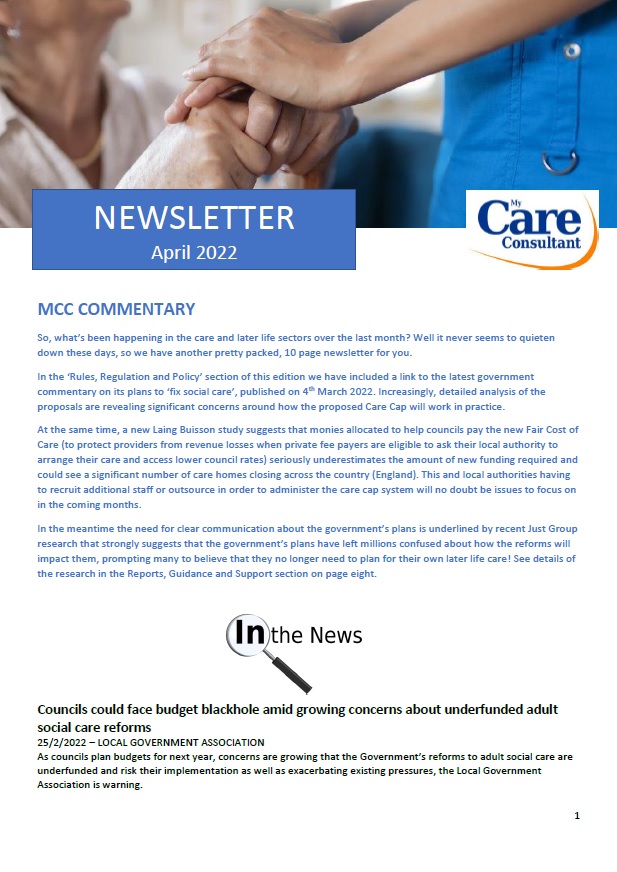 MCC Members-only Newsletter - April 2022