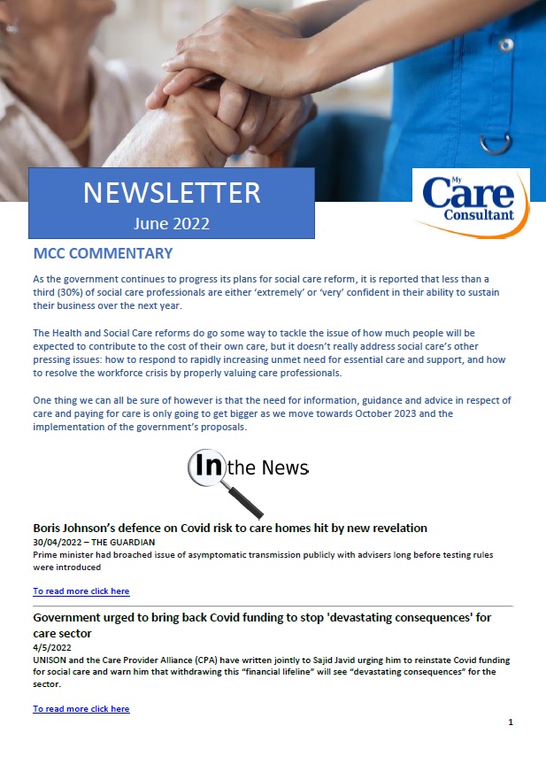 MCC members-only Care Newsletter - June 2022